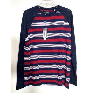 Paisley & Gray NWT Long Sleeve Red White & Blue Top Womens Size Large